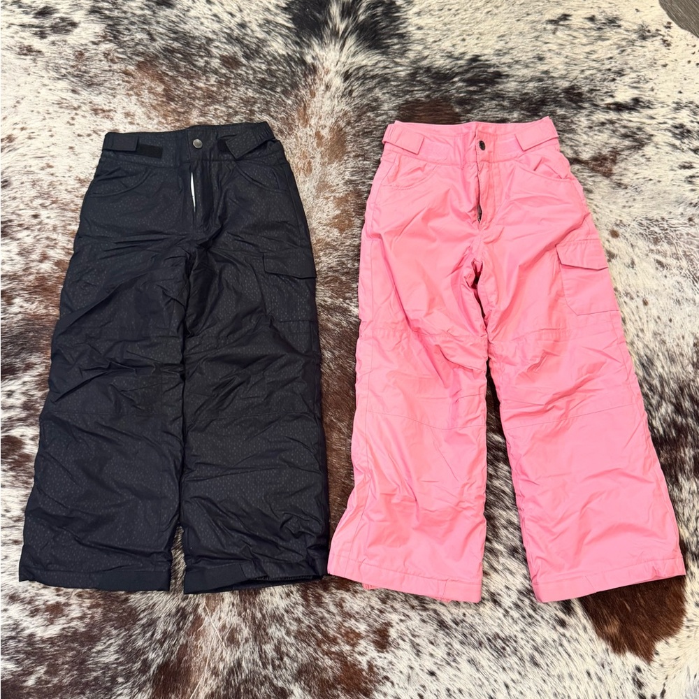 Columbia Kids Black and Pink Snow Pants